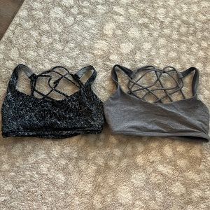 Bundle of Lululemon free to be sports bras. Both size 4.